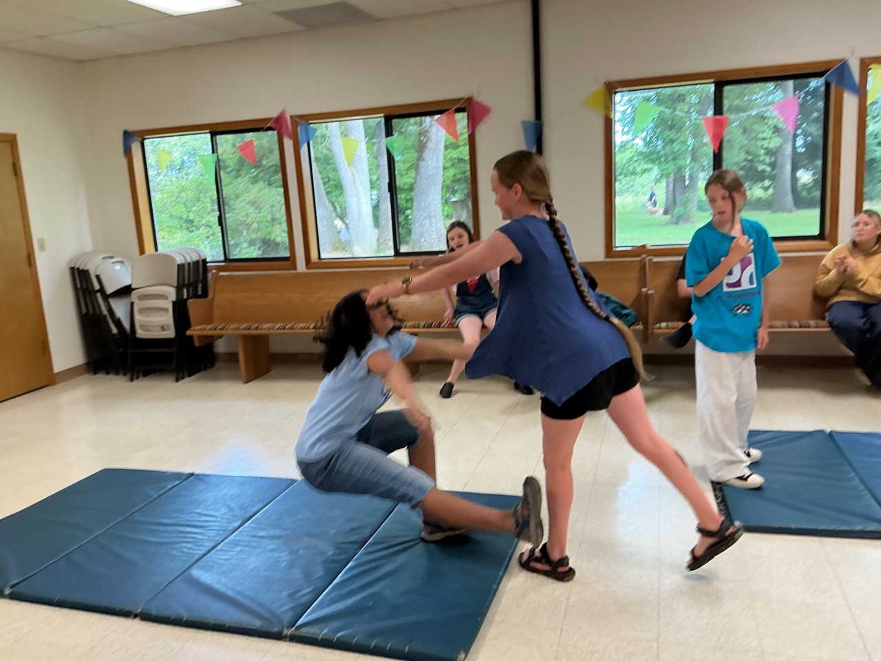 Partner exercise — Annual Kids Workshop, The JC Mainstage